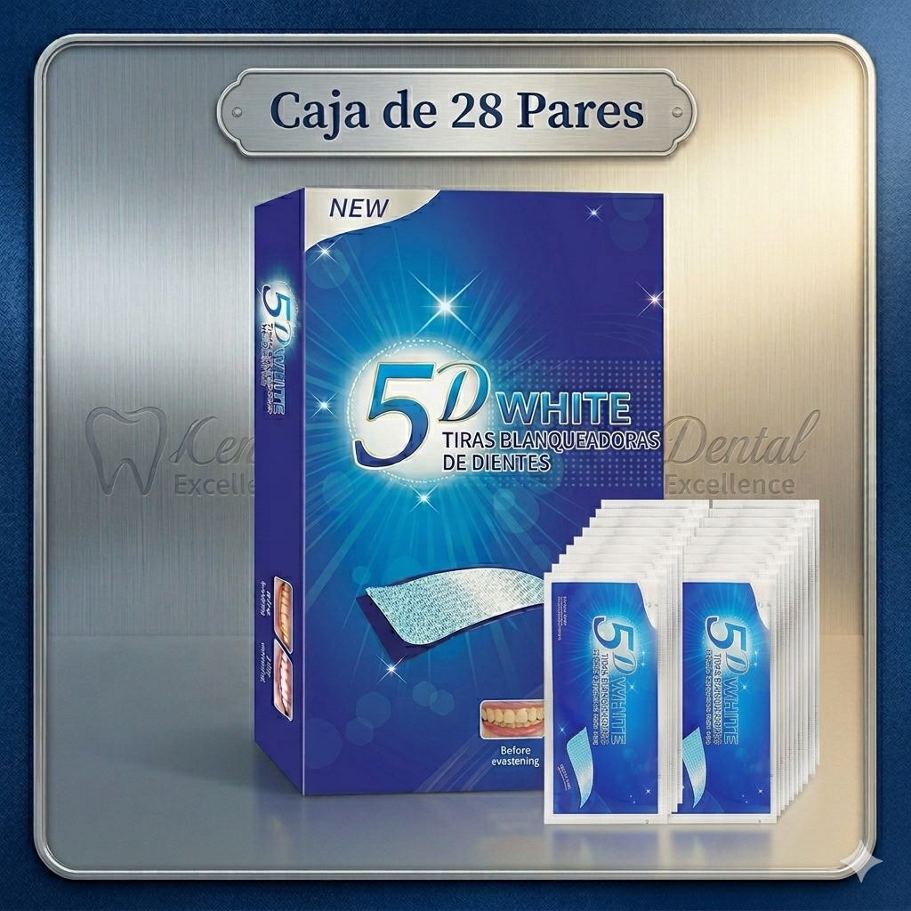 Tiras Blanqueadoras 5D White | Dientes Más Blancos Desde La Primera Aplicación