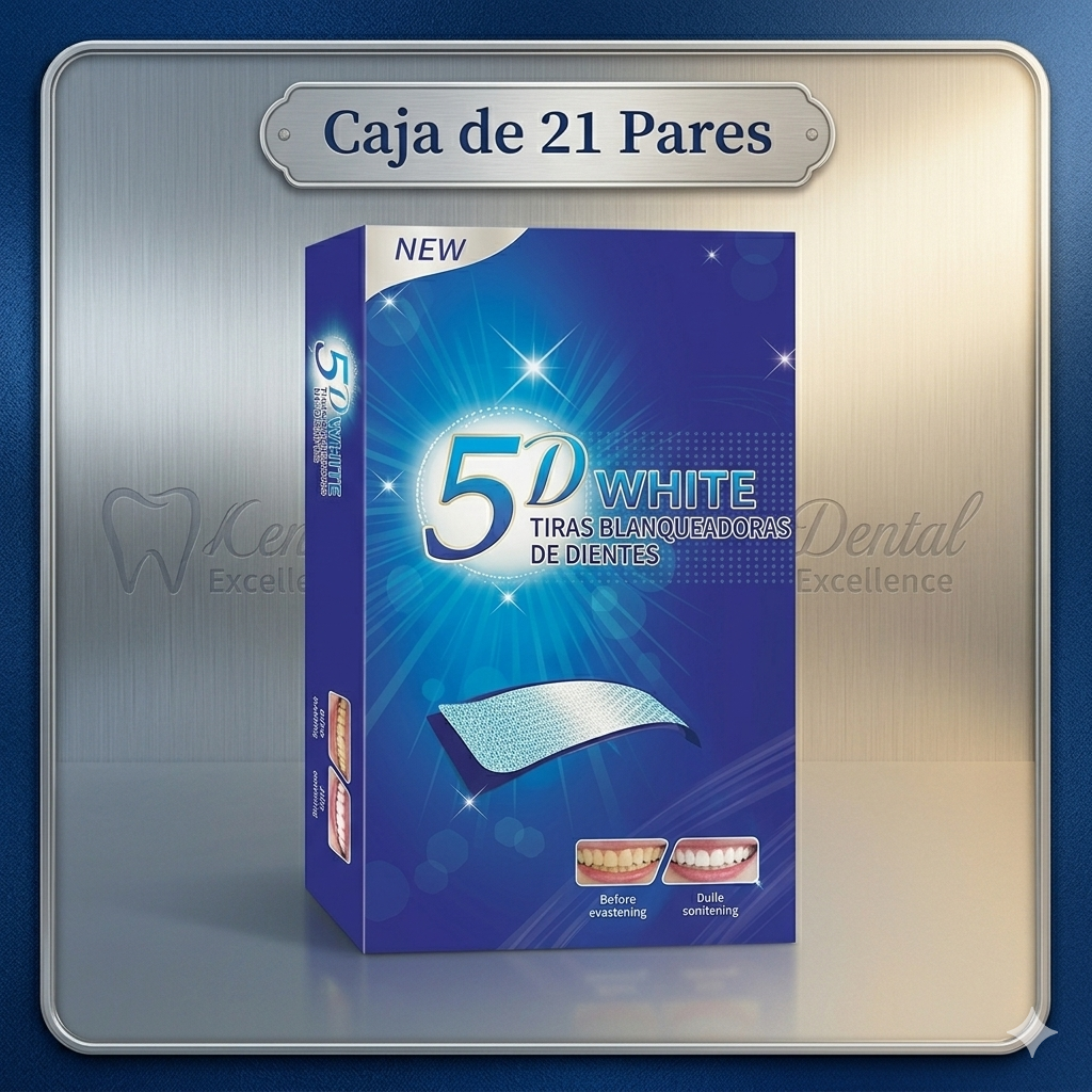 Tiras Blanqueadoras 5D White | Dientes Más Blancos Desde La Primera Aplicación